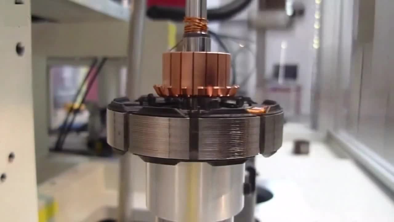 电机转子绕线过程太过瘾了我看了好几遍