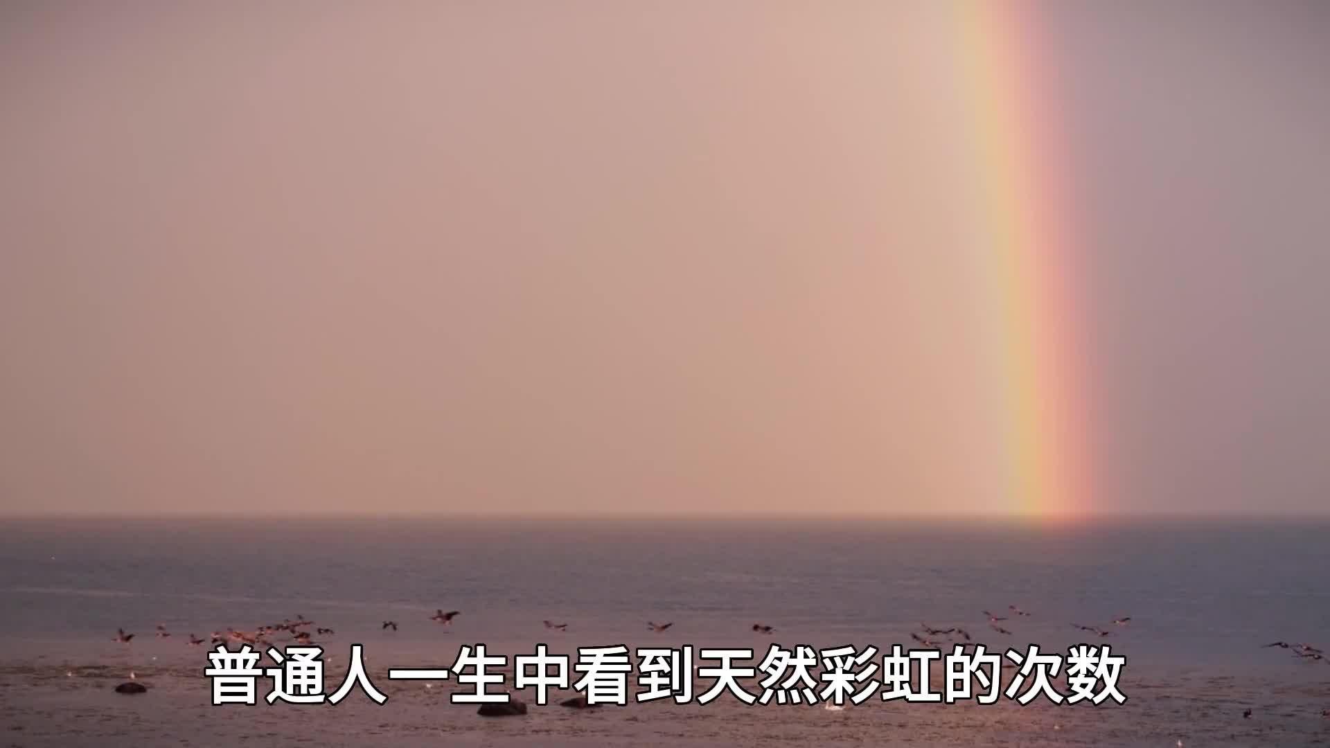 据说普通人一生中看到天然彩虹的次数不到10次彩虹形成条件有些特殊