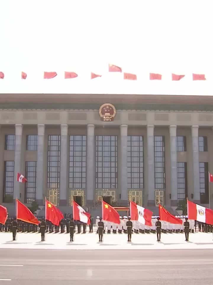 现场视频习近平举行仪式欢迎秘鲁总统访华央视时政人民日报