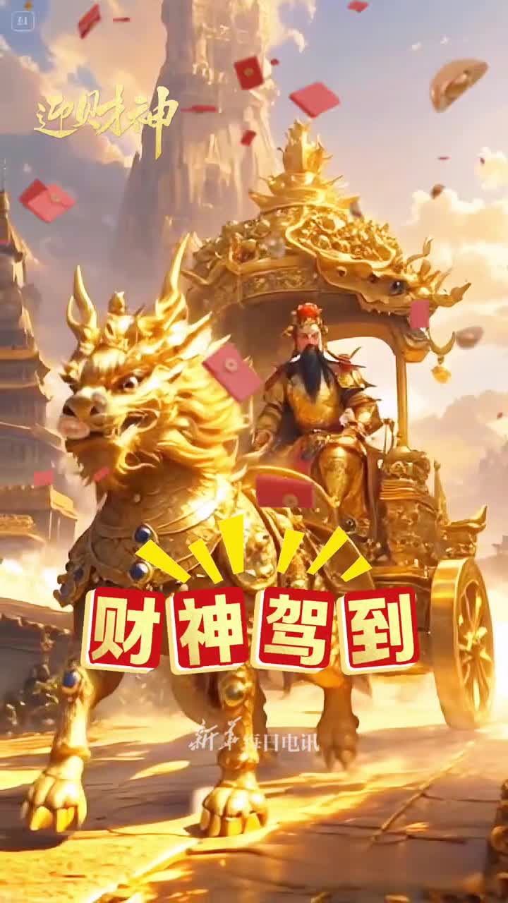 财神到祝你财源广进事业兴财富连连好运随笑口常开福星照