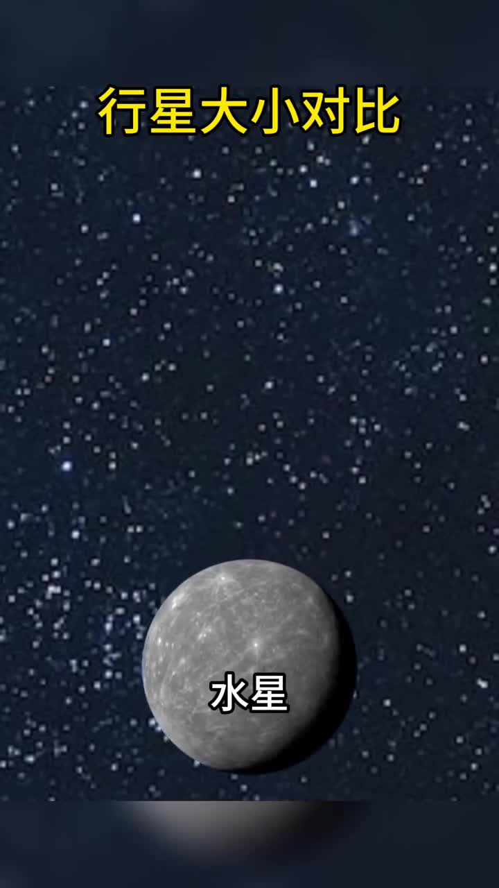 行星大小对比你知道哪颗行星最大吗