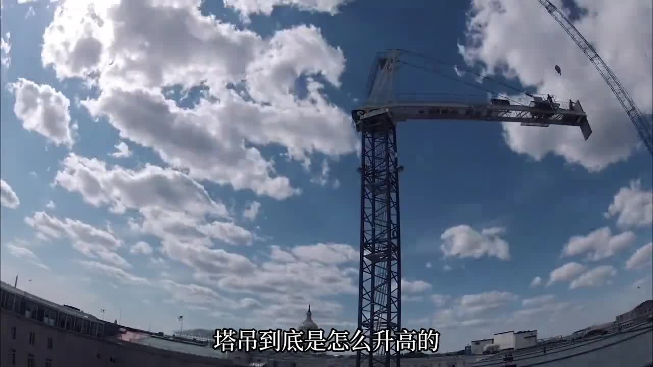 鬼才发明塔吊到底是怎么升高的背后的设计太巧妙了