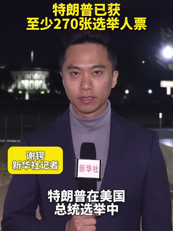 美媒测算特朗普已获至少270张选举人票