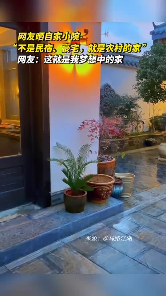 网友晒自家小院不是民宿豪宅就是农村的家网友这就是我梦想中的家