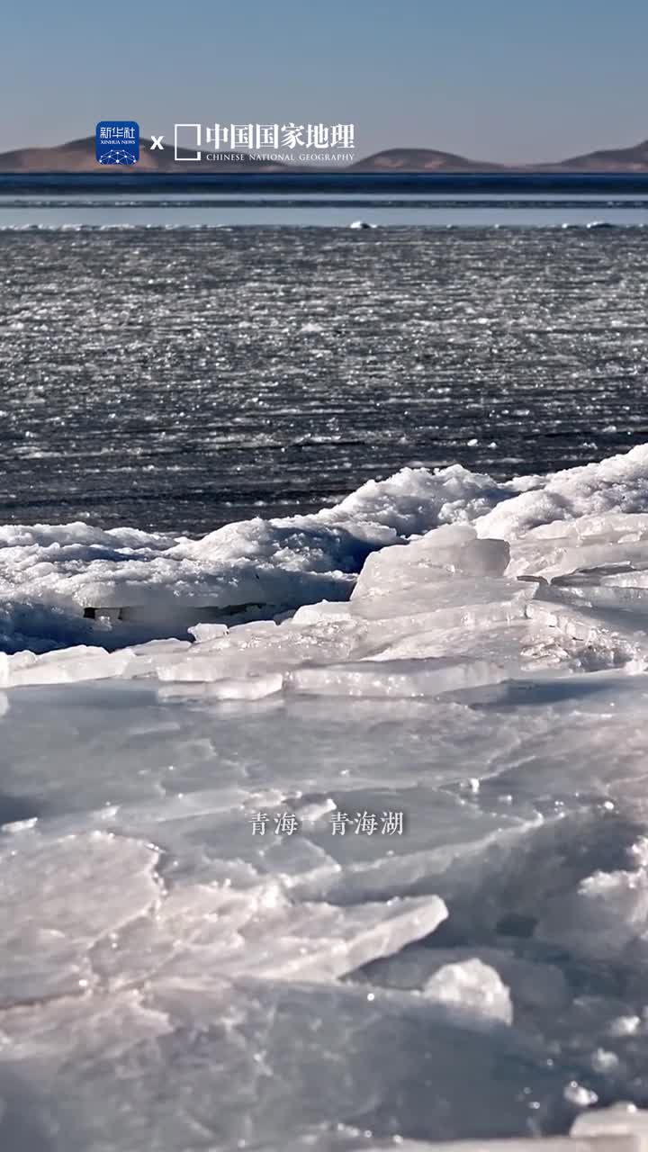今日冬至愿冬日所盼如约而至一起去看看冬天的青海湖吧遇见陆心之海的唯美时刻听浪花撞击碎冰的白噪音让我们放慢脚步感受大自然的美妙与神奇