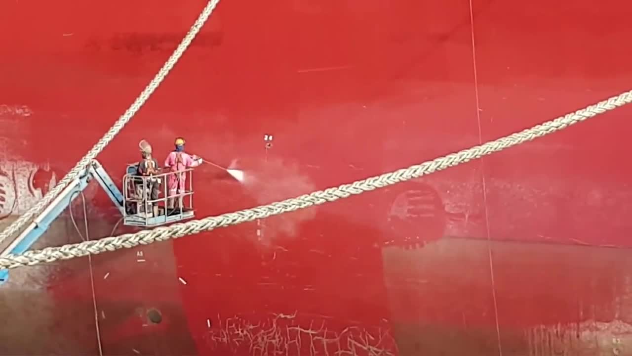 简单的洗一下轮船